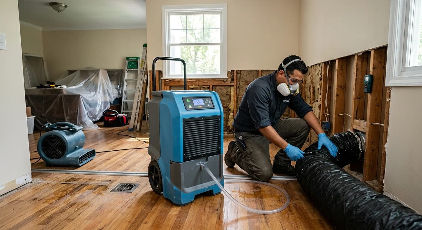 Professional water damage restoration work - How Do Professionals Expedite the Restoration Process?